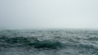 荒れた海