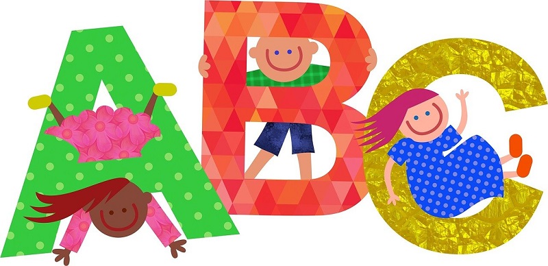 子供とABCの絵