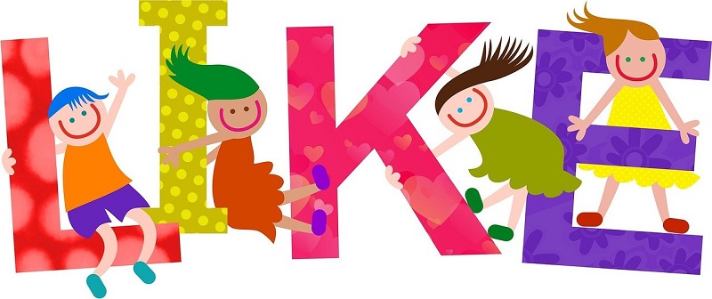 子供とLIKEの絵